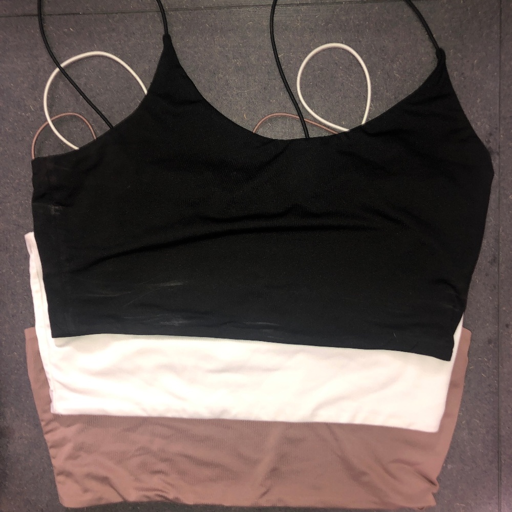 White Cropped Tank Top